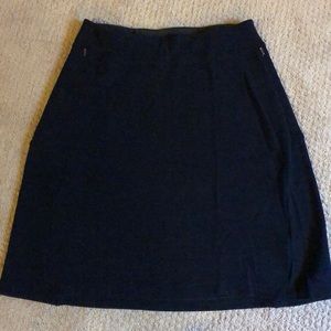 Ibex deep navy skirt small